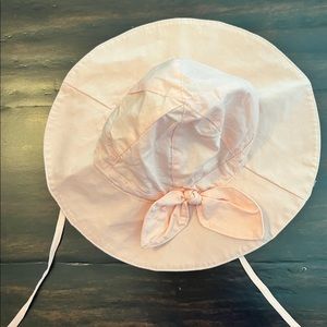 Gorgeous pale pink sun hat